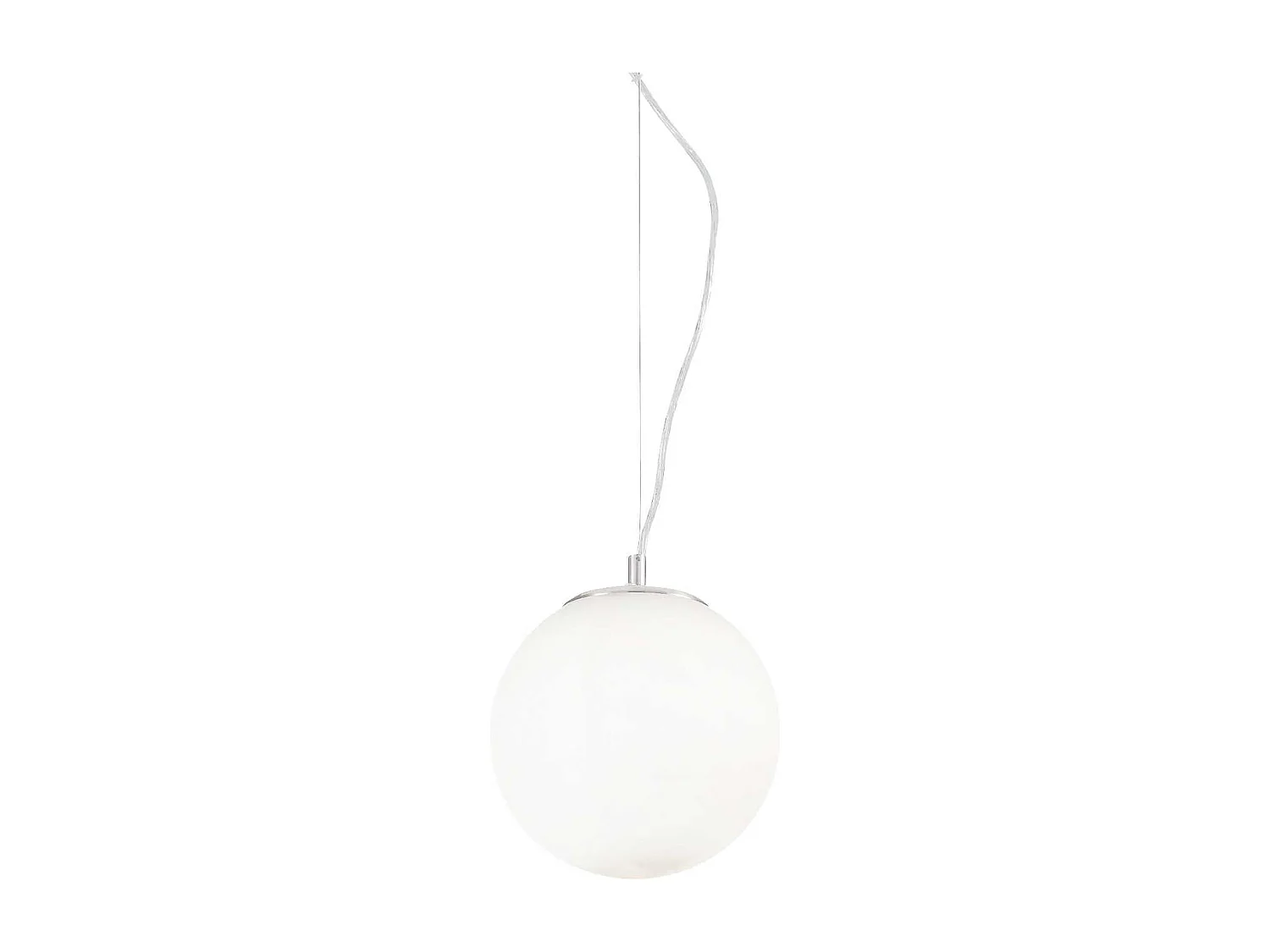 Ideal Lux Mapa Bianco - 1 licht Small Globe Deckenanhänger Weiß, E27