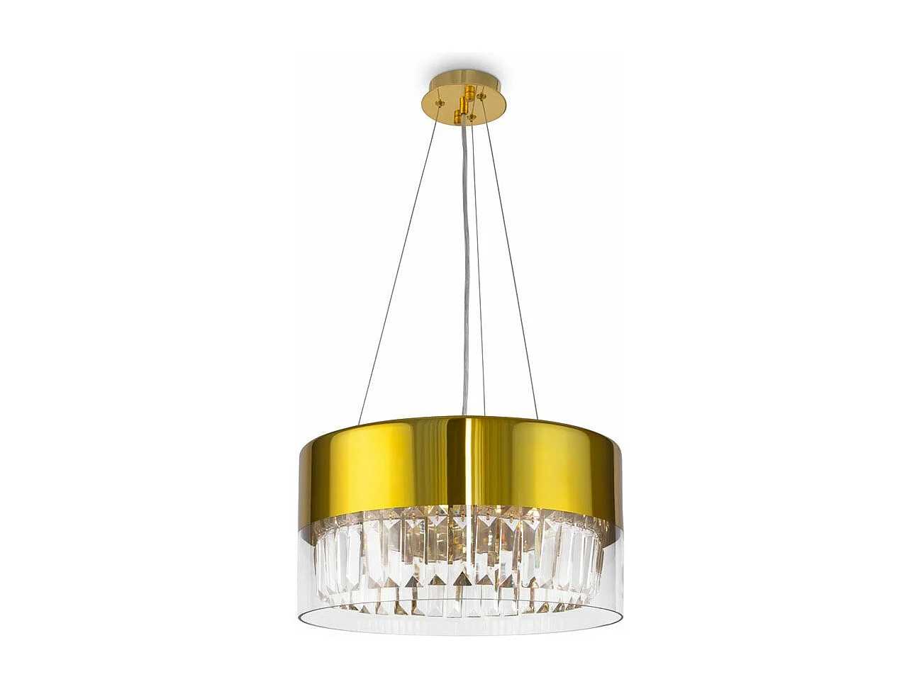 Maytoni Wonderland Plafón colgante cilíndrico moderno dorado