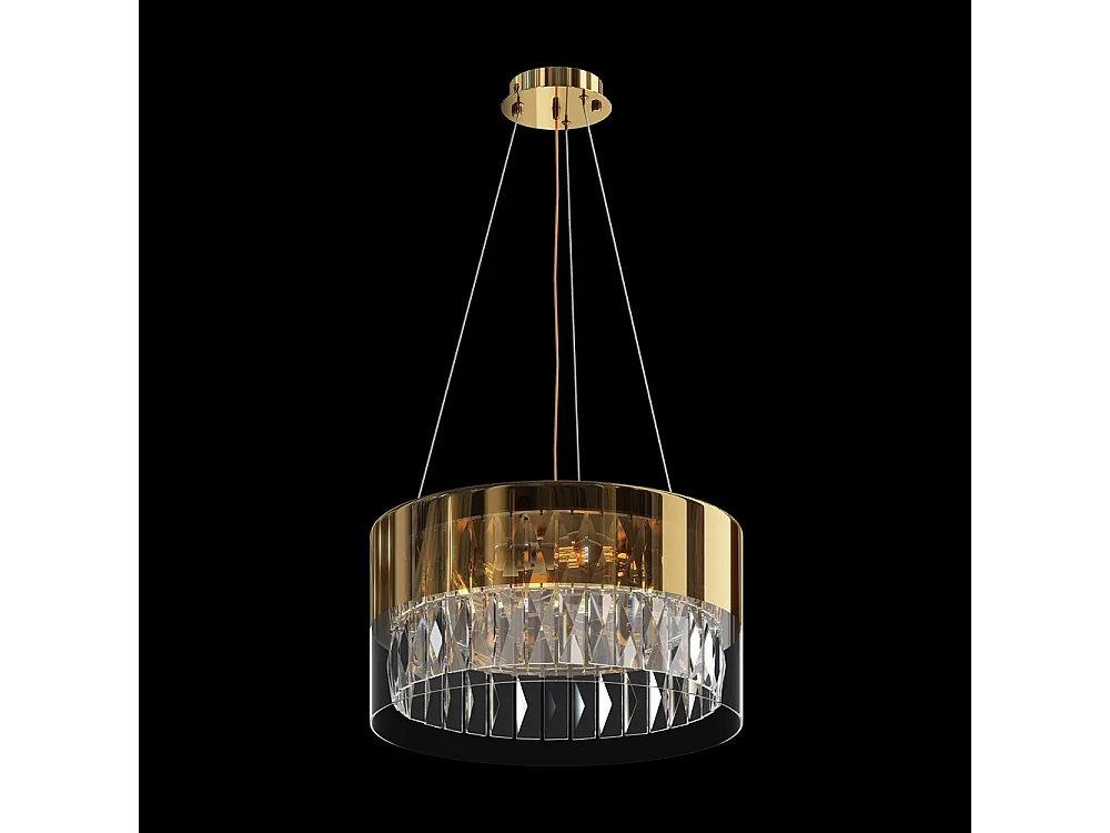 Maytoni Wonderland Plafonnier Suspension Cylindrique Moderne Or