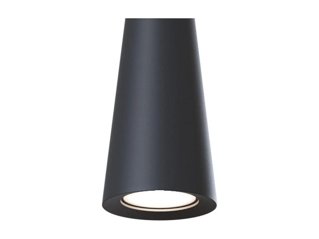 Nevill Lampada a Sospensione Slim da Soffitto Nera, 1 Luce, GU10