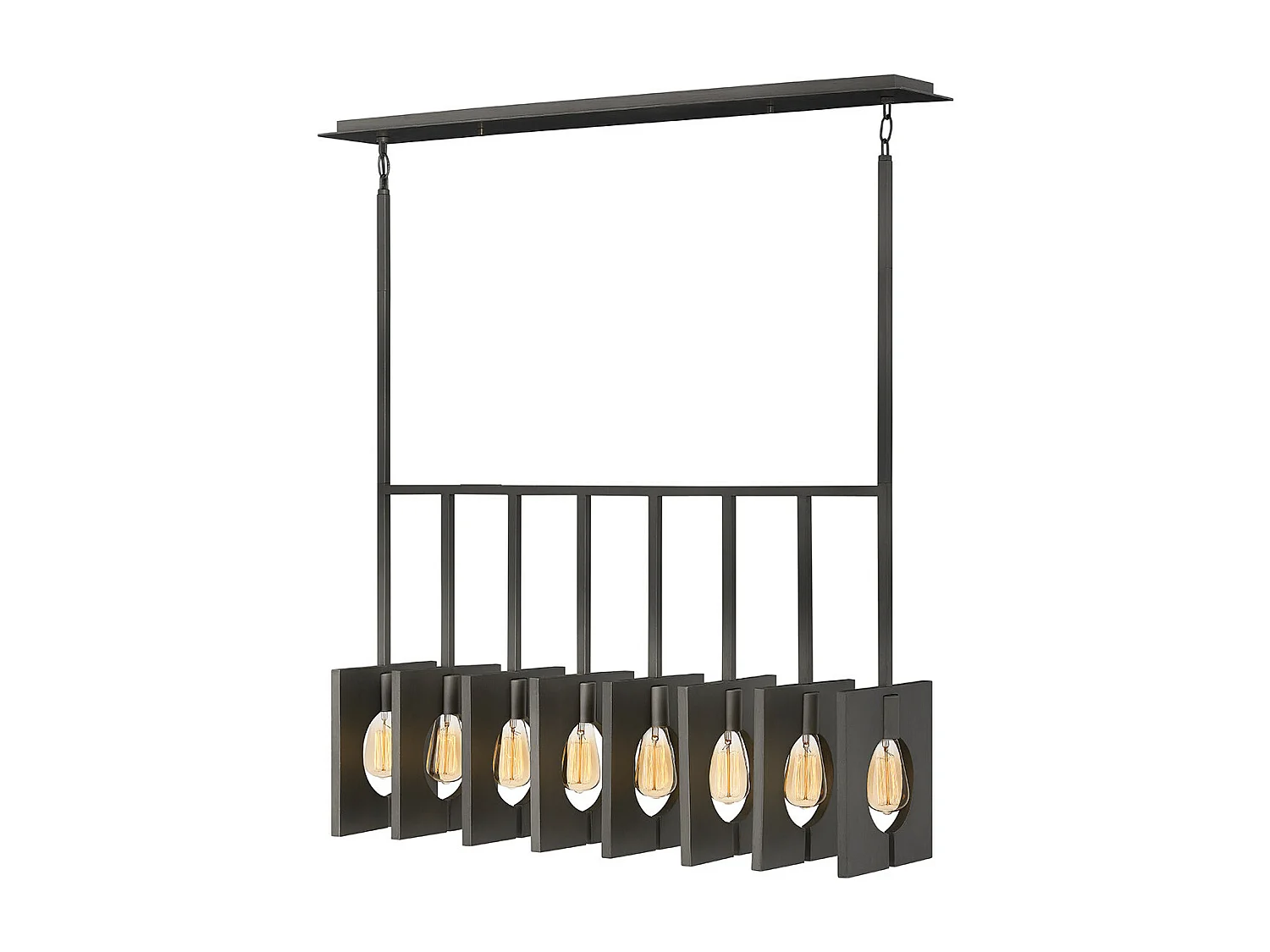 Ludlow Lisa McDennon di Hinkley Lampada a sospensione a 8 luci in grafite spazzolata