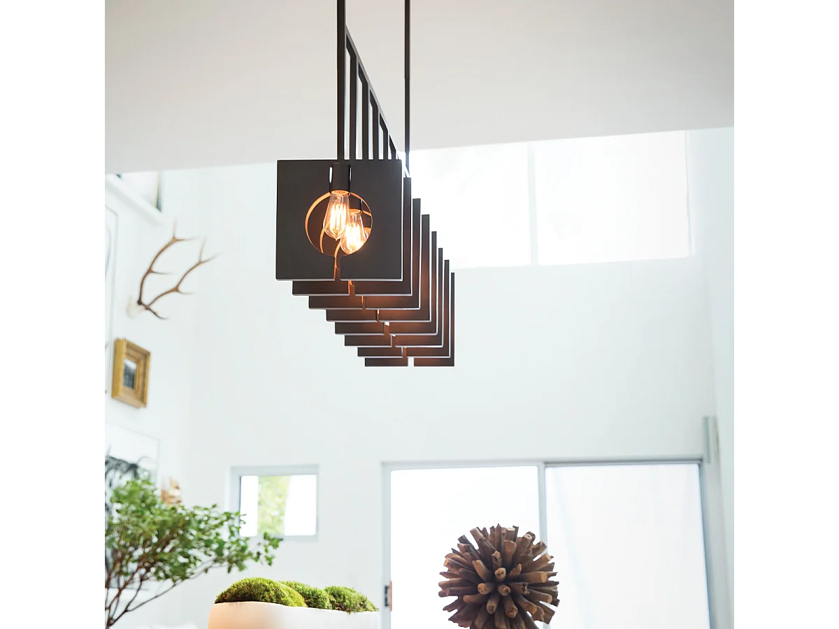 Ludlow Lisa McDennon di Hinkley Lampada a sospensione a 8 luci in grafite spazzolata