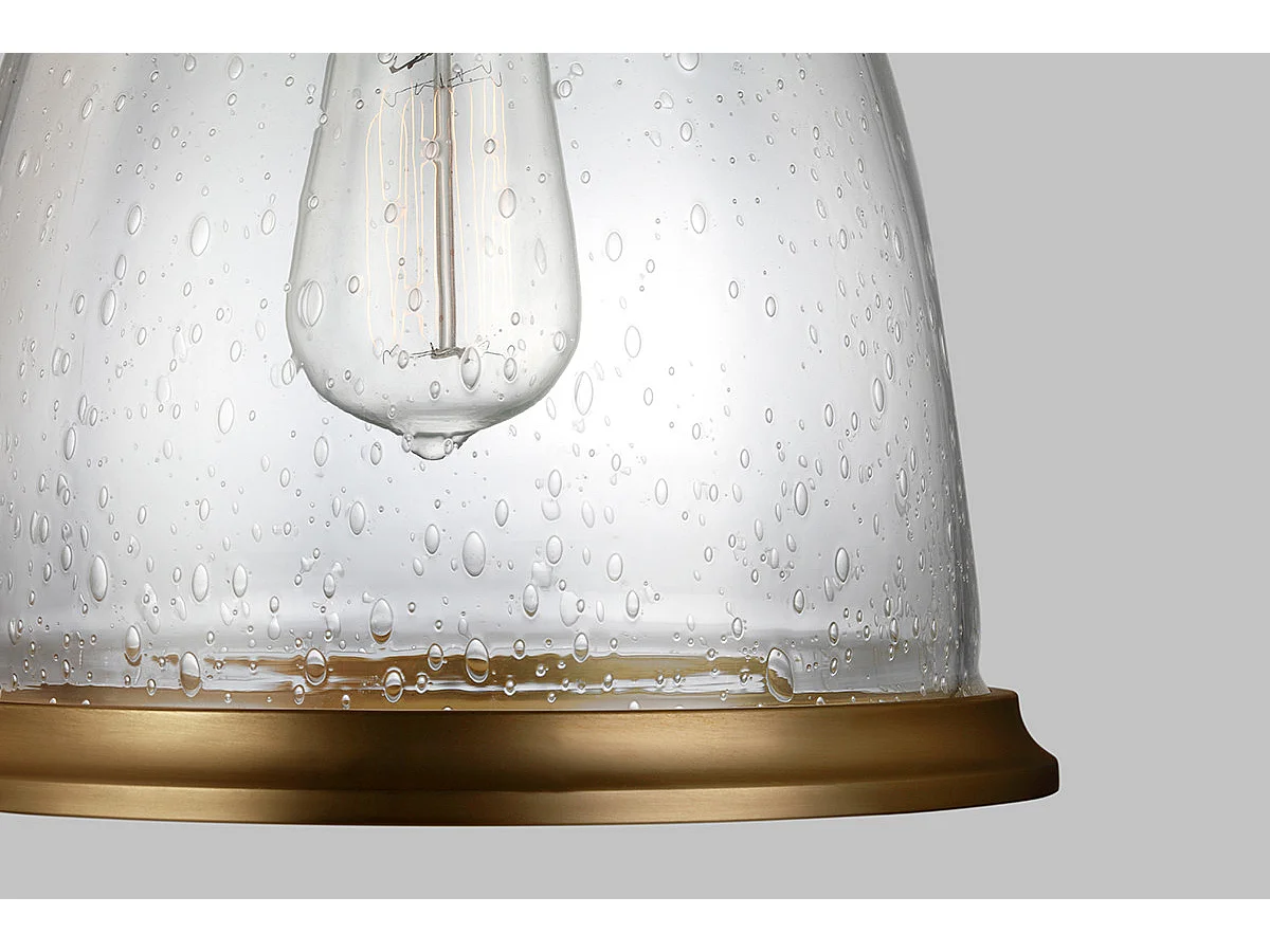 Elstead Hobson - Sospensione a soffitto a cupola media 1 luce in ottone, E27