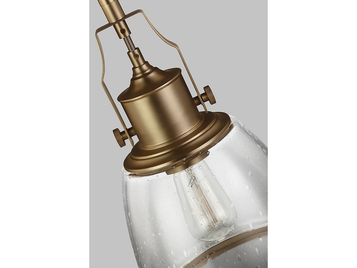 Elstead Hobson - Sospensione a soffitto a cupola media 1 luce in ottone, E27