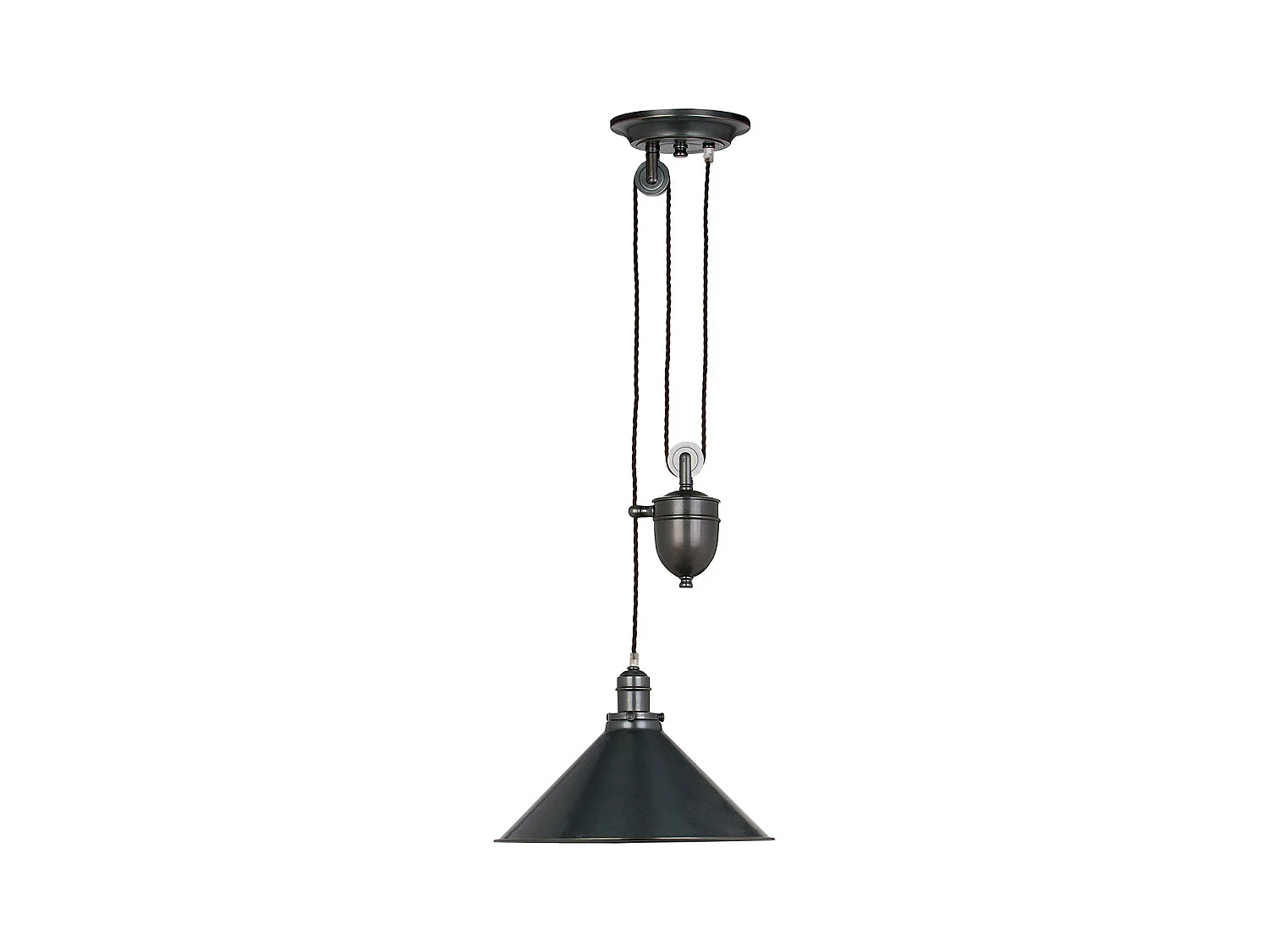 Elstead Provence Plafonnier à 1 Lumière Dome Bronze Vieilli, E27