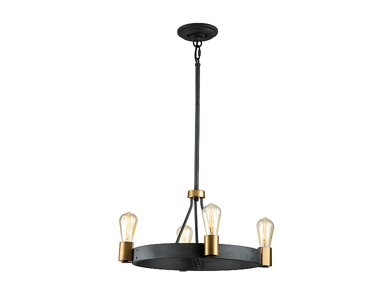 Elstead Hinkley Silas Cylindrisk hängande tak Ljusåldrad zink & Heritage Brass