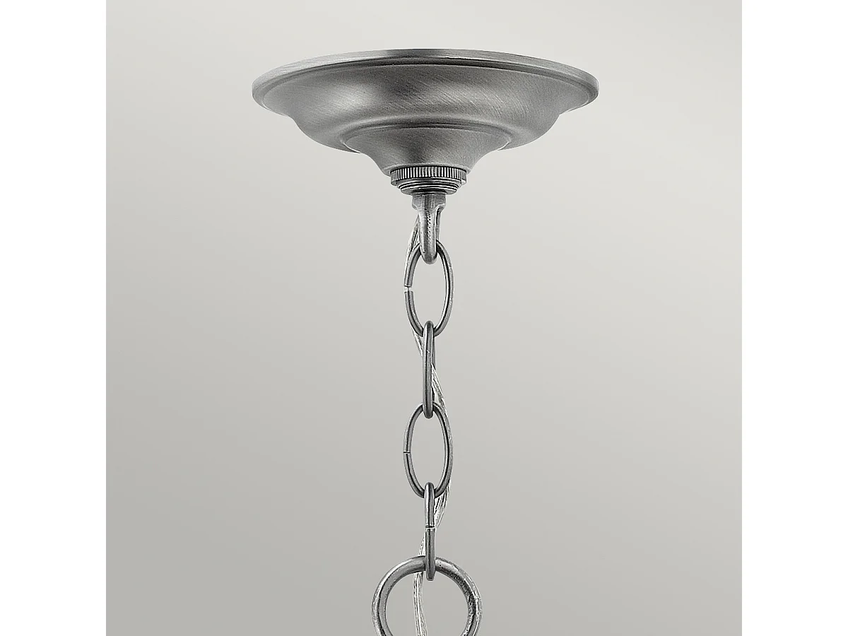 Elstead Gentry - Lanterna da soffitto a 3 luci piccola in peltro, attacco E14