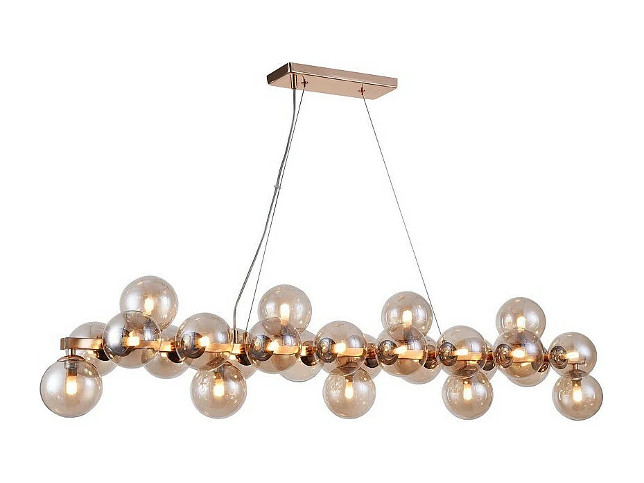 Dallas Lampada a Sospensione da Soffitto Oro, 25 Luci, G9