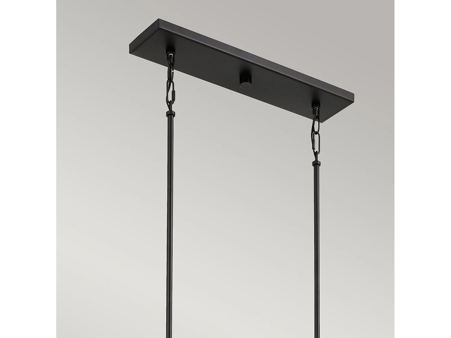 Elstead Quoizel Bismarck Bar Suspension Plafonnier Terre Noir