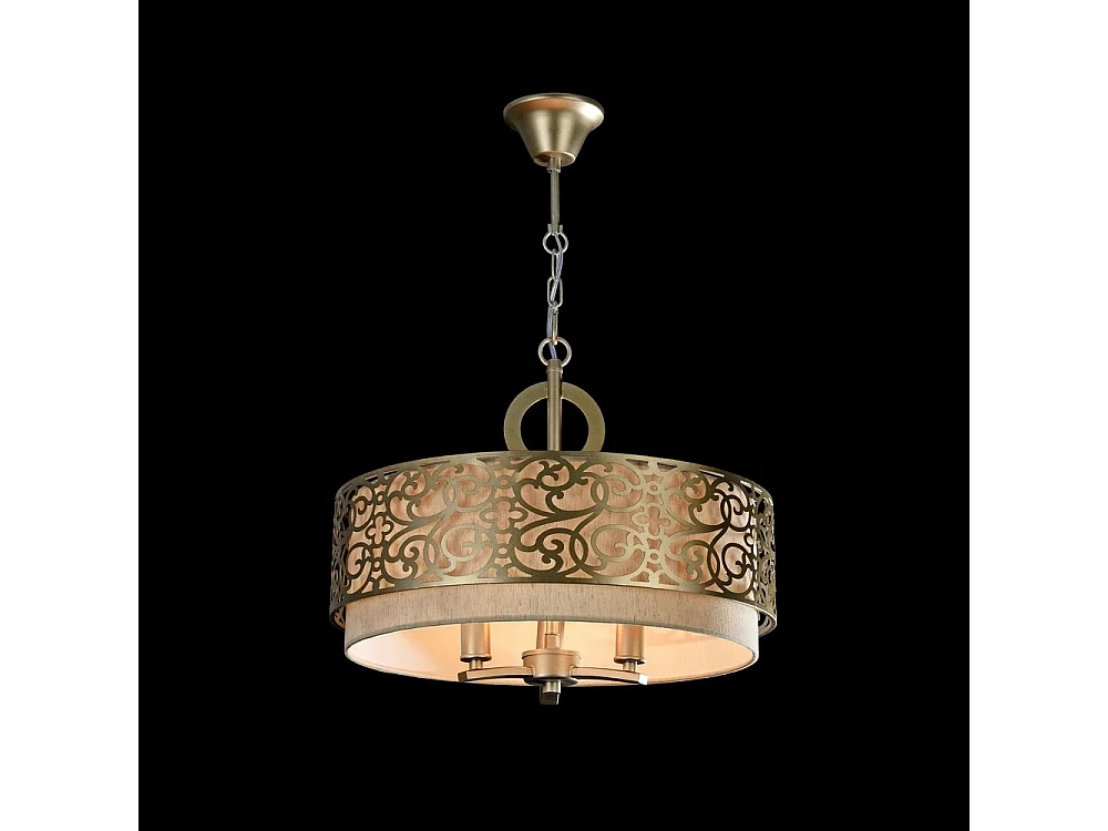 Venera Zylindrische Decken-Pendelleuchte Messing, 3-flammig, E14