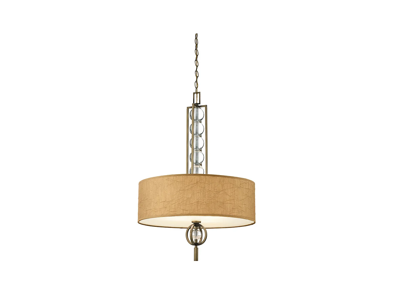 Elstead Celestial Suspension à 3 ampoules au fini bronze, beige, E27