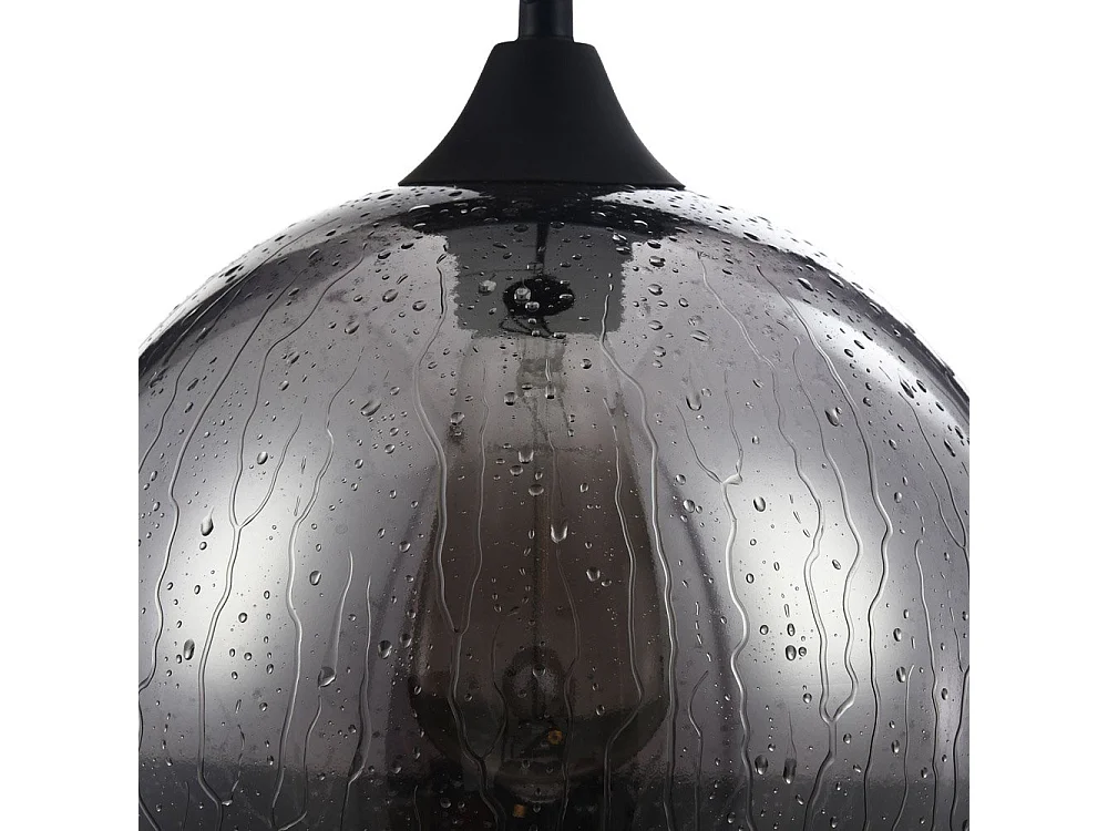 Bergen Dome Decken-Pendelleuchte Schwarz, 1-flammig, E27