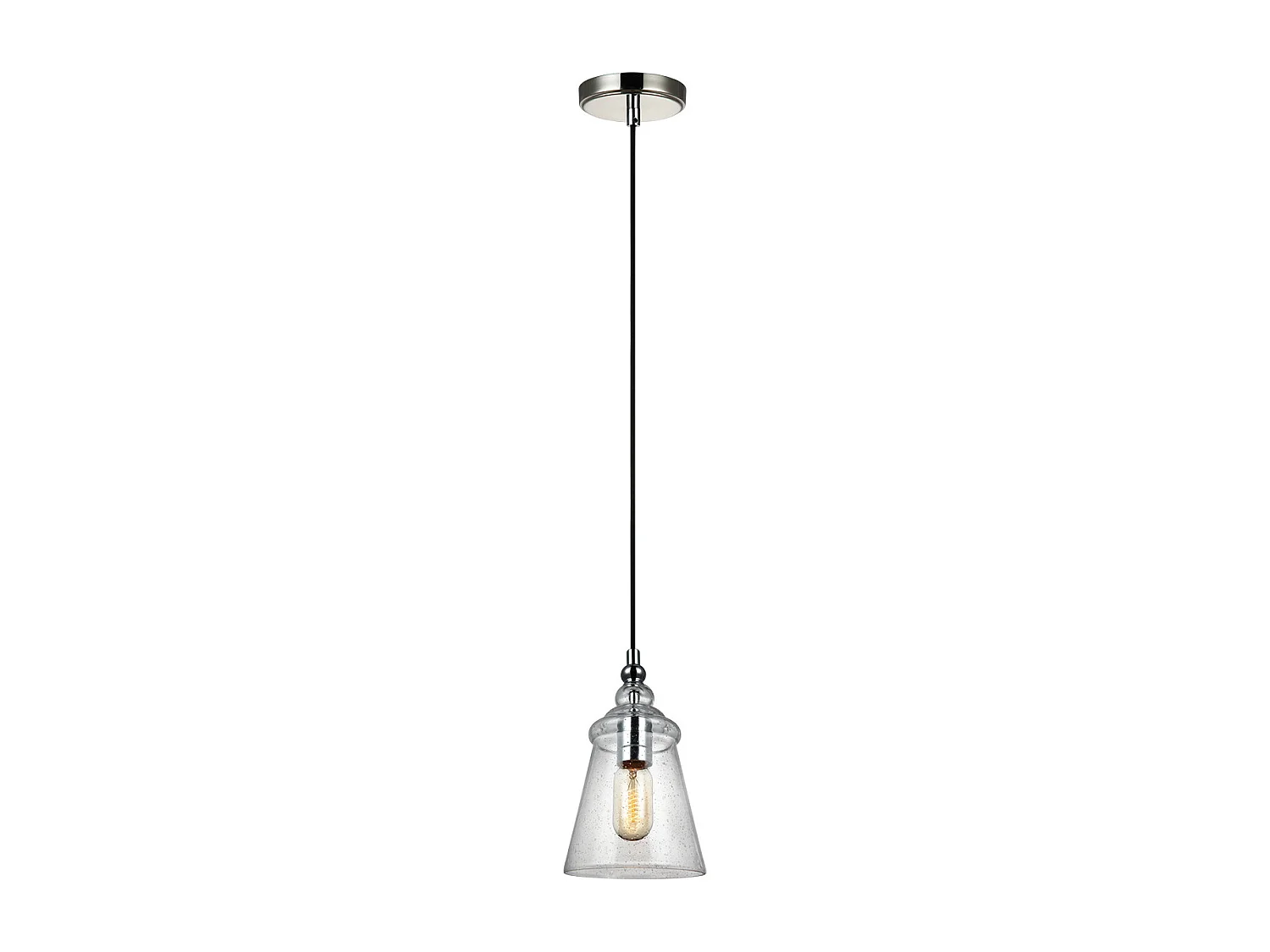 Loras Feiss 1 licht Mini Pendelleuchte Chrom
