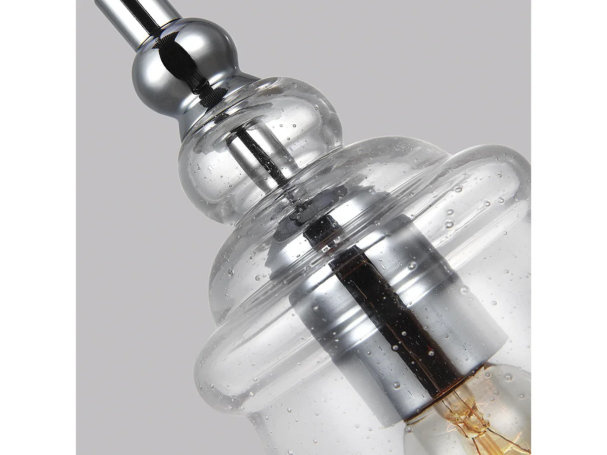 Loras Feiss 1 licht Mini Pendelleuchte Chrom