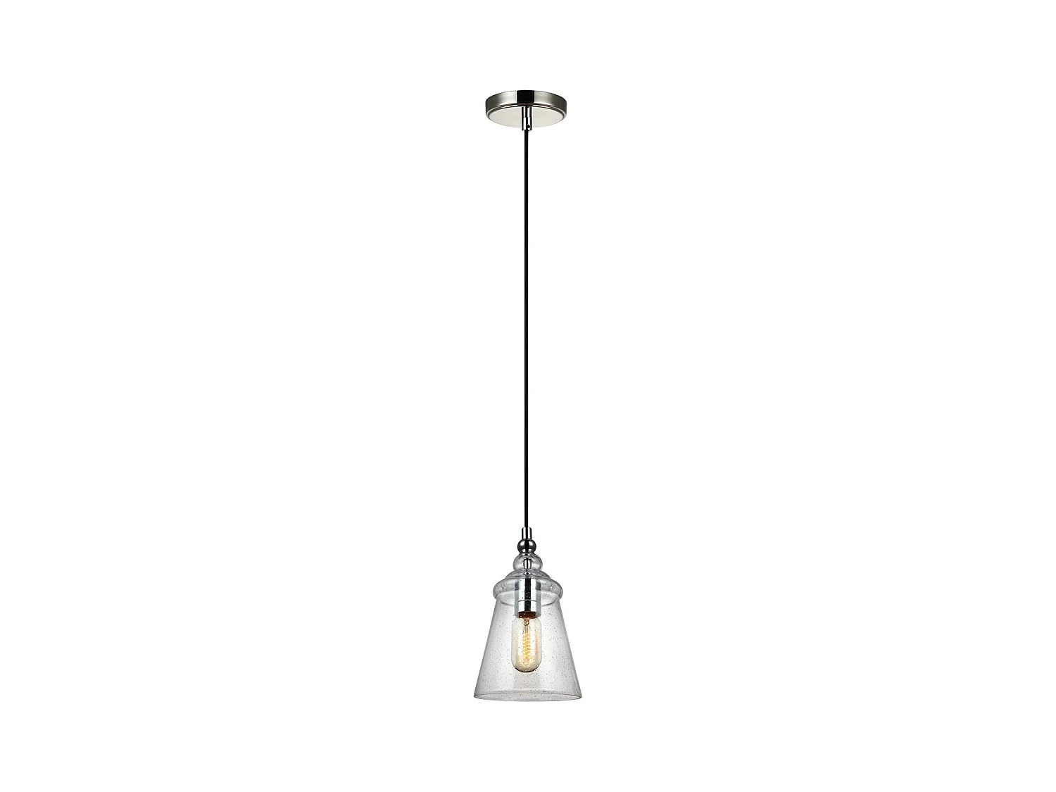 Loras Feiss 1 Lumière Mini Suspension Chrome