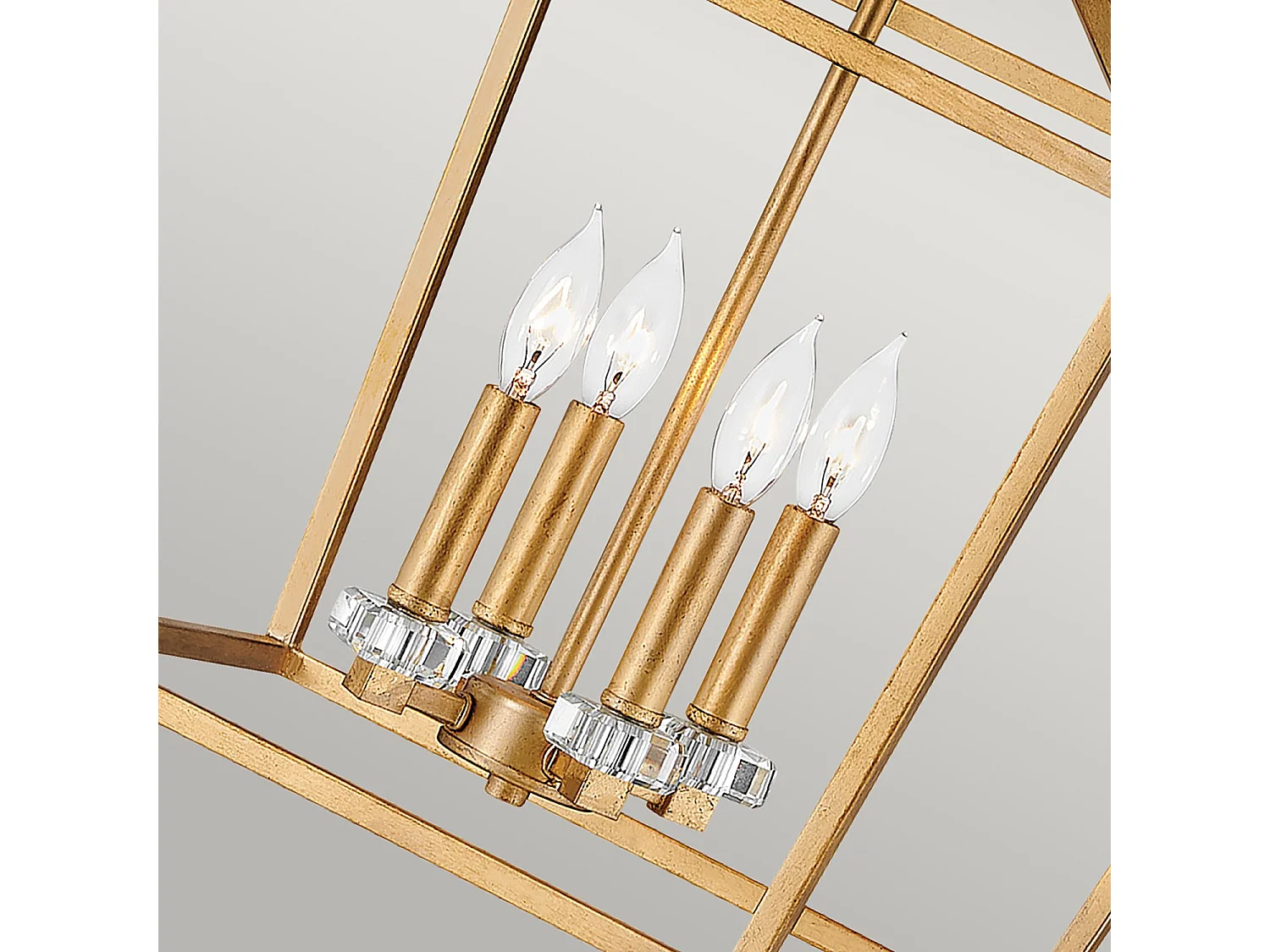 Elstead Hinkley Stinson Lyktor Pendel Takljus Distressed Mässing