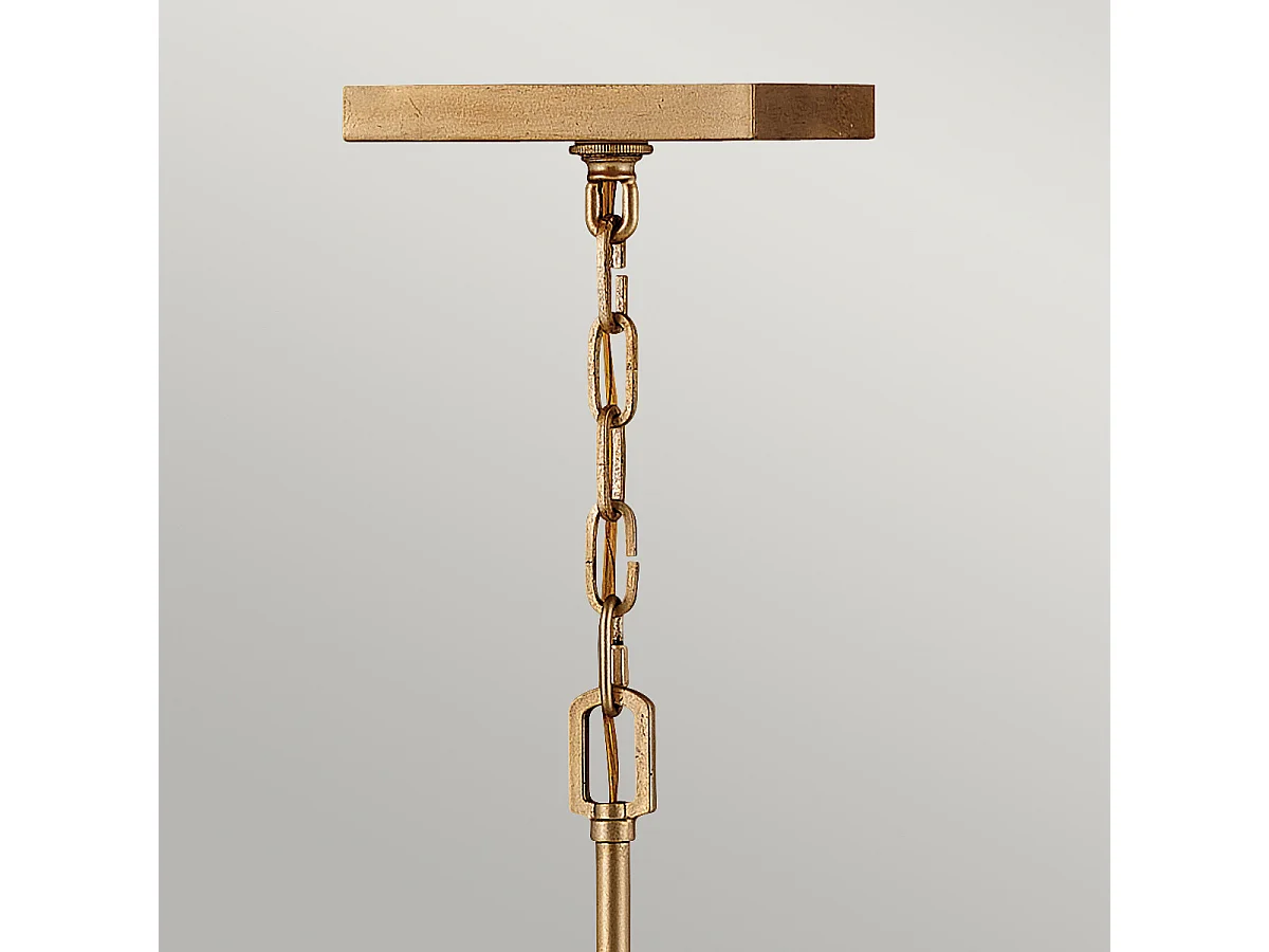 Elstead Hinkley Stinson Lanterne Lampada da soffitto a sospensione Ottone invecchiato