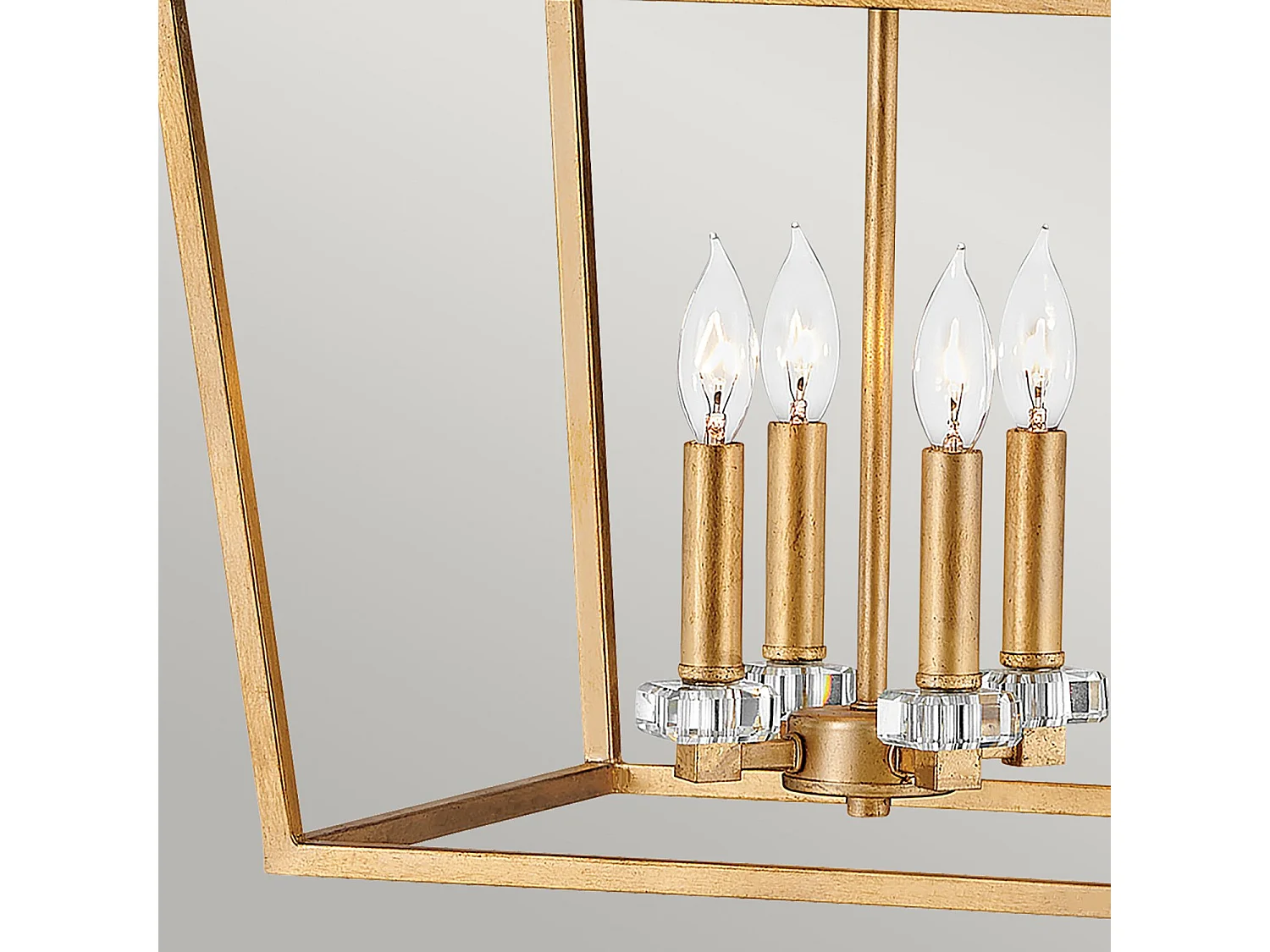 Elstead Hinkley Stinson Lanterne Lampada da soffitto a sospensione Ottone invecchiato