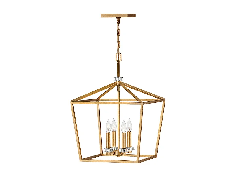 Elstead Hinkley Stinson Lanterne Lampada da soffitto a sospensione Ottone invecchiato