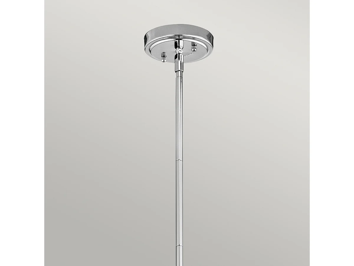 Elstead Everly - Lampadario a sospensione a 1 luce piccola cupola cromo, E27