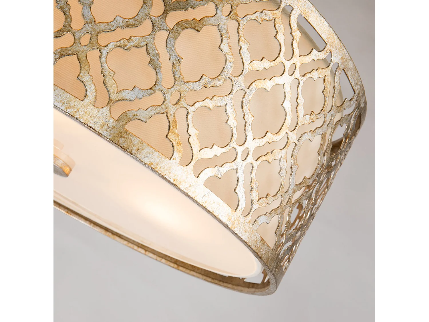 Elstead Arabella - 3 leichte große runde Decke Duo-Mount Anhänger Gold, E27