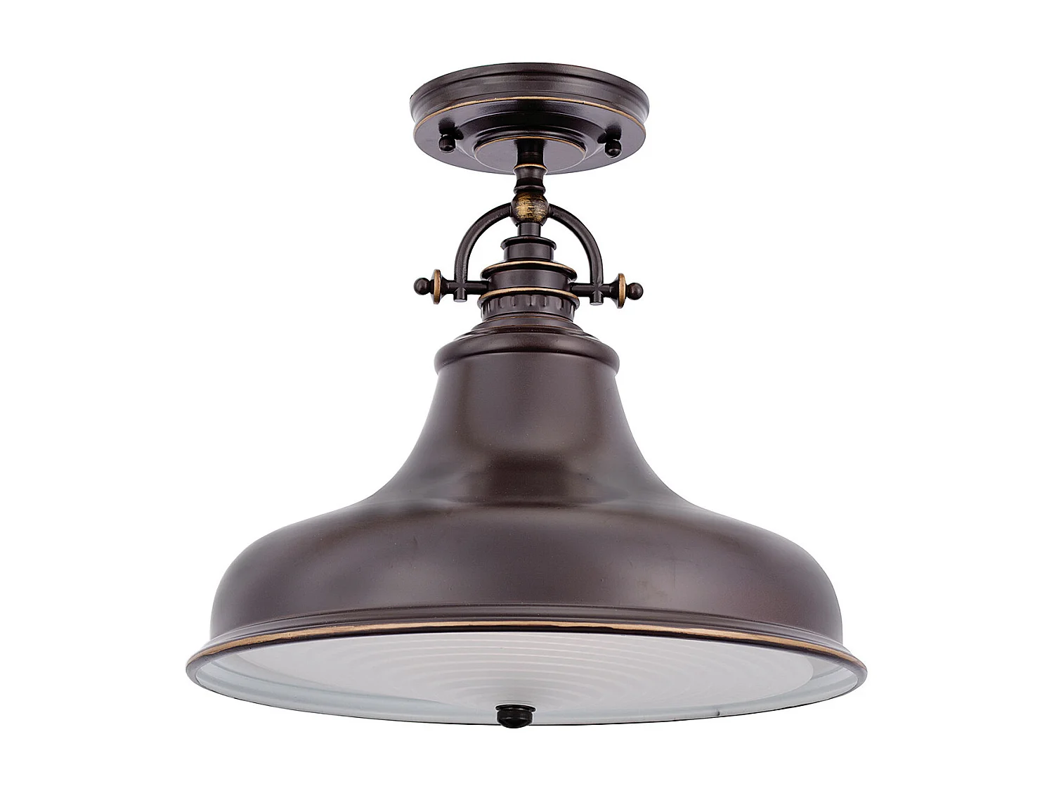 Elstead Emery Luminaire suspendu à 1 dôme, bronze palladien, E27