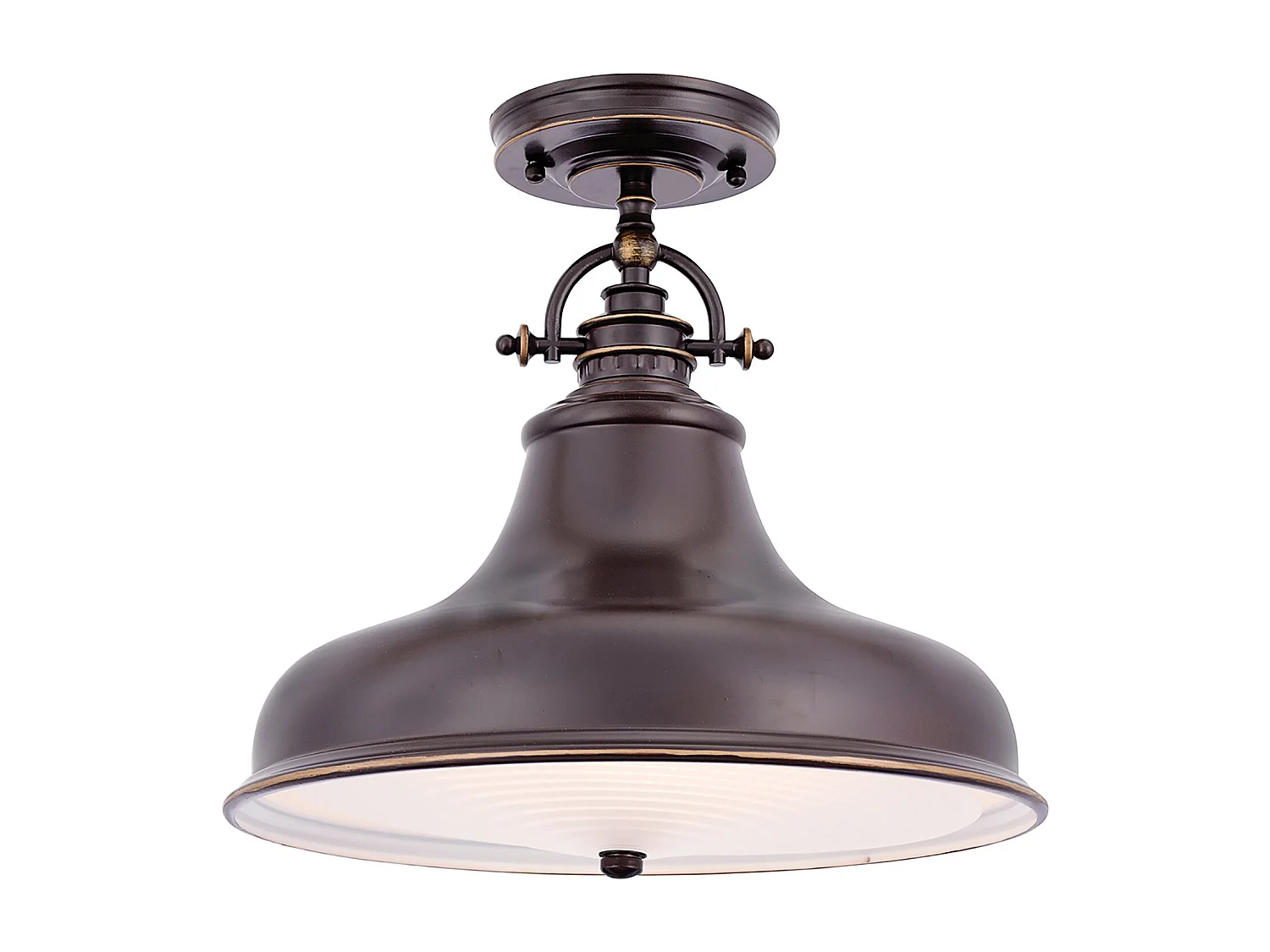 Elstead Emery Luminaire suspendu à 1 dôme, bronze palladien, E27