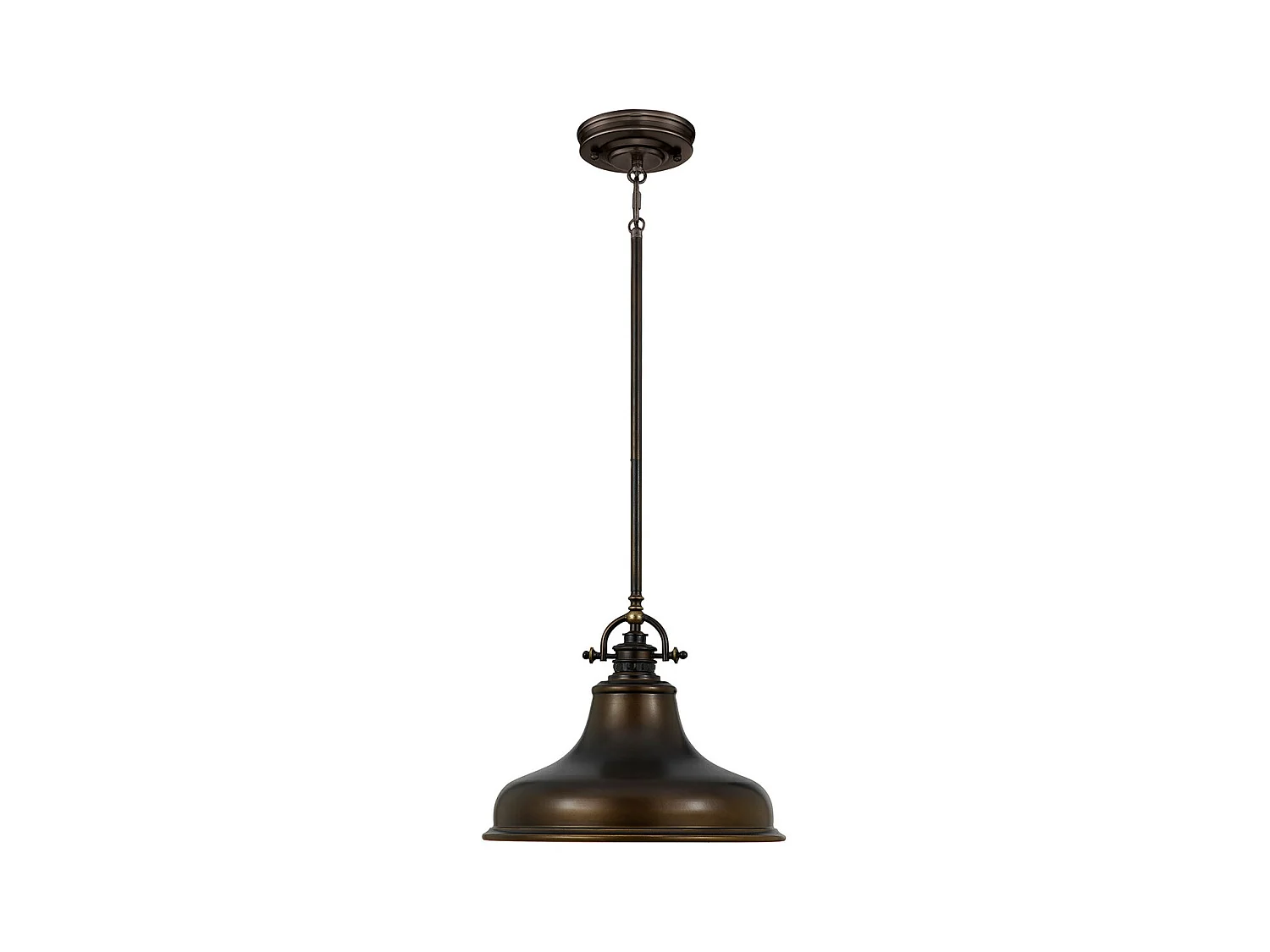 Elstead Emery Luminaire suspendu à 1 dôme, bronze palladien, E27