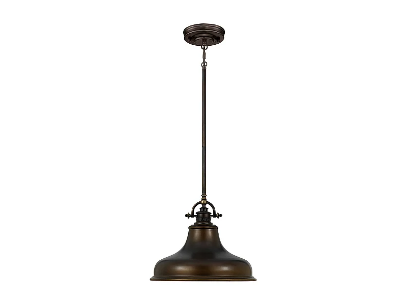 Elstead Emery - 1 licht Dome Deckenanhänger Palladio Bronze, E27