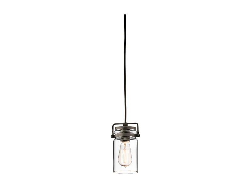 Elstead Brinley - 1 Lichtdecke Mini Anhänger Olde Bronze, E27