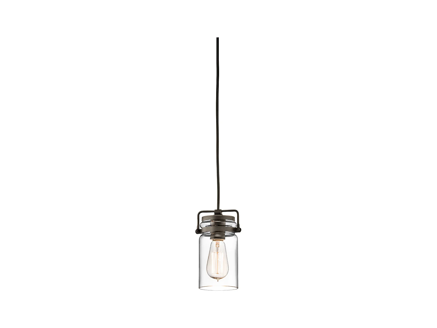 Elstead Brinley - 1 Lichtdecke Mini Anhänger Olde Bronze, E27