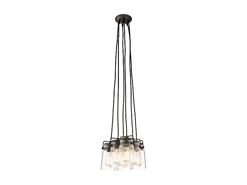 Elstead Brinley - 6 licht Cluster Anhänger Olde Bronze, E27