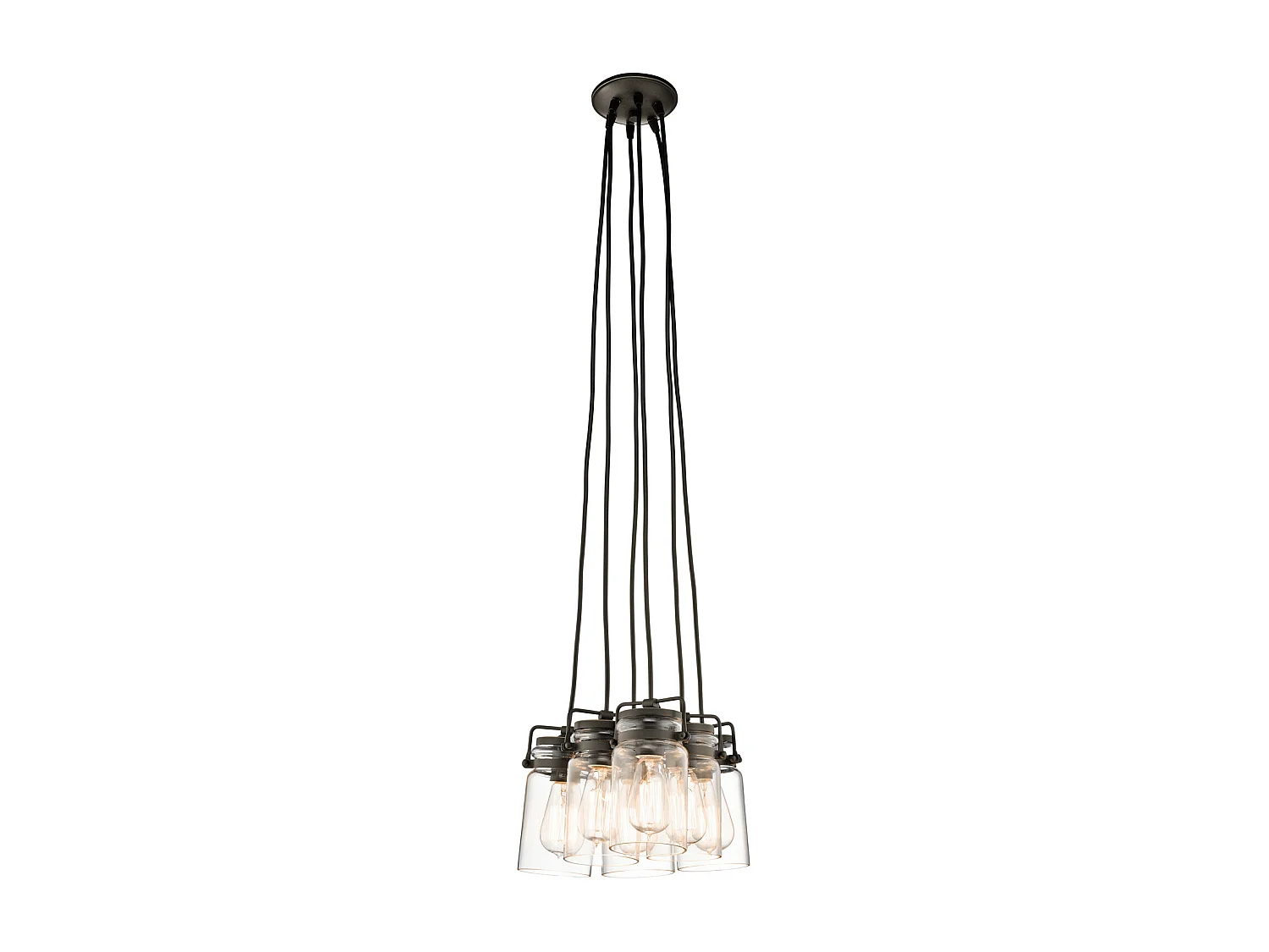 Elstead Brinley - 6 licht Cluster Anhänger Olde Bronze, E27