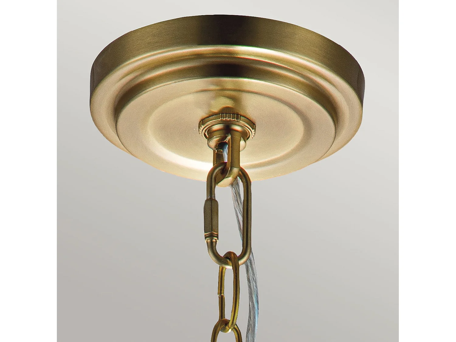 Elstead Feiss Tabby Dome Suspension Plafonnier Laiton Bruni