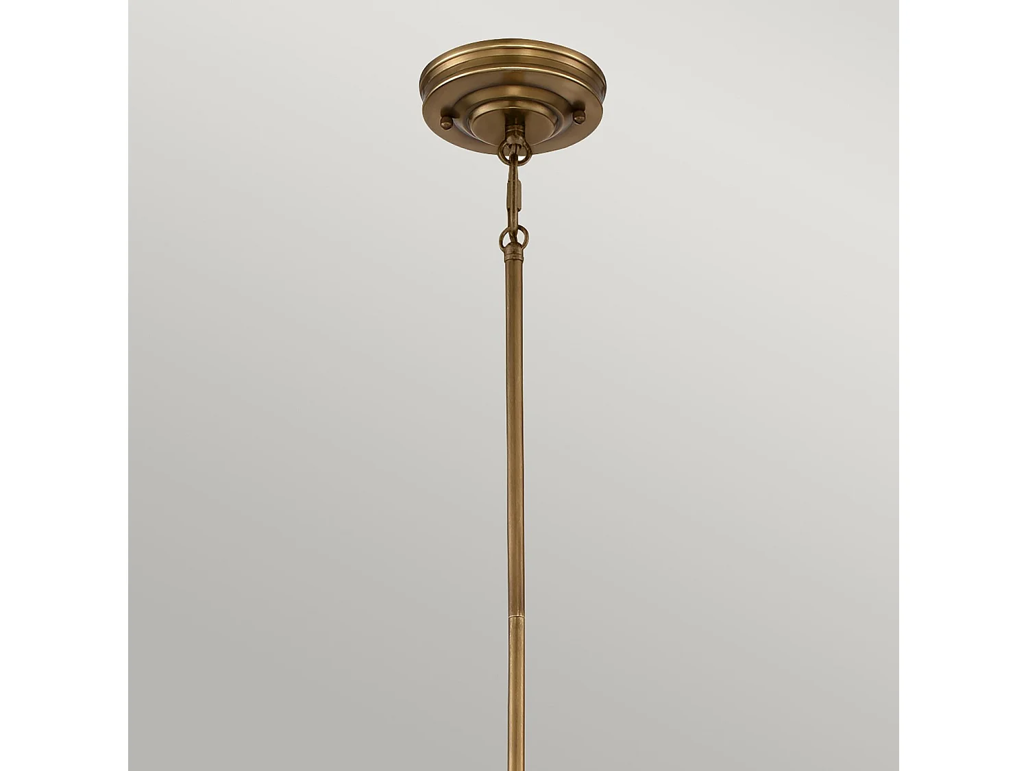 Elstead Emery - 1 licht Dome Decke Mini Anhänger Verwittertes Messing, E27