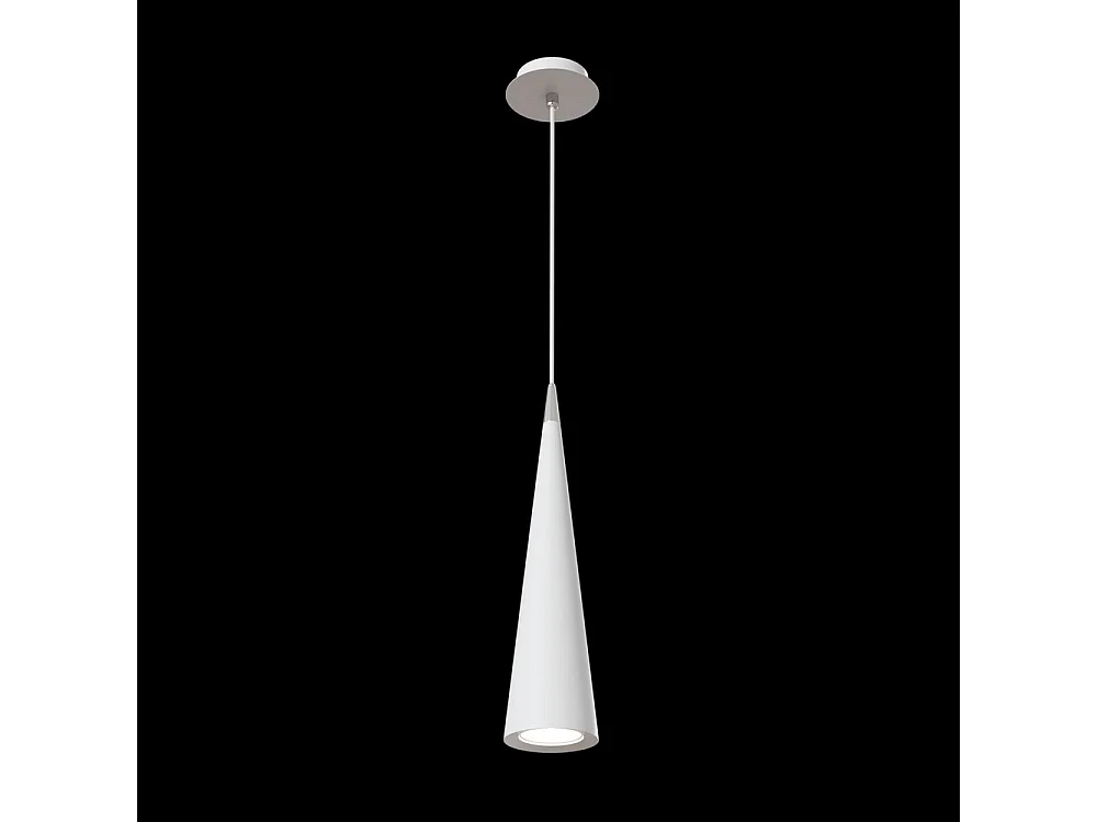 Nevill Lampada a Sospensione Slim da Soffitto Bianca, 1 Luce, GU10