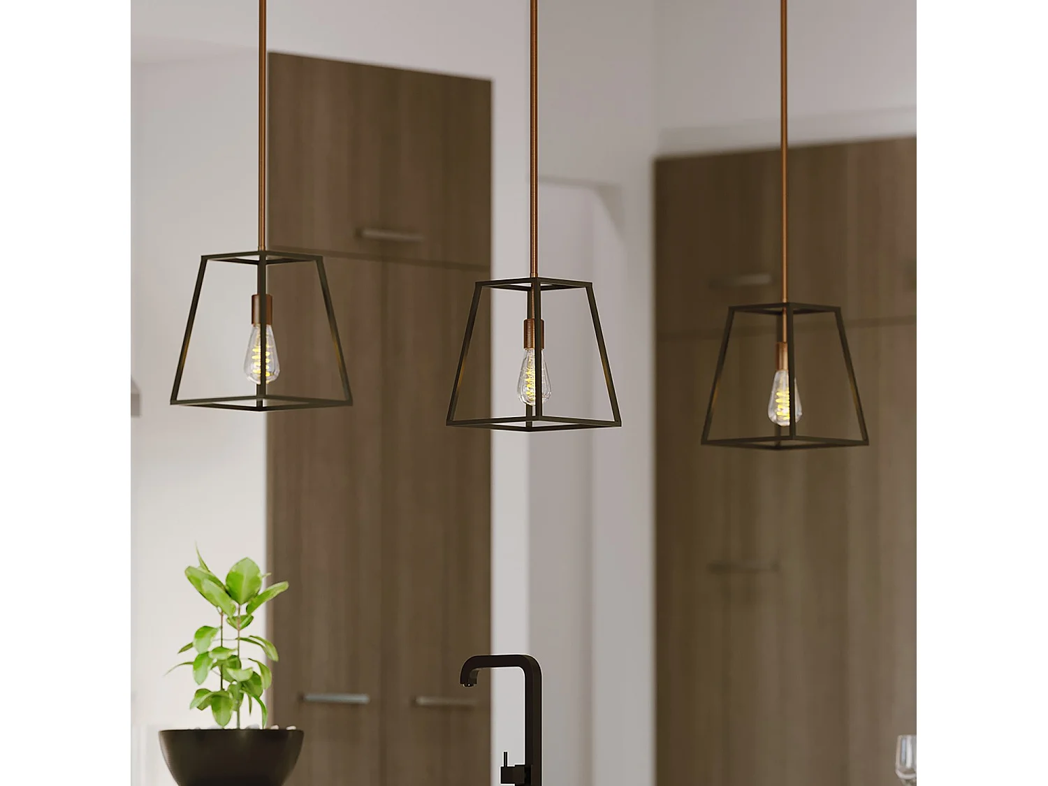 Elstead Fulton - Sospensione a soffitto a 1 luce Bronzo, E27