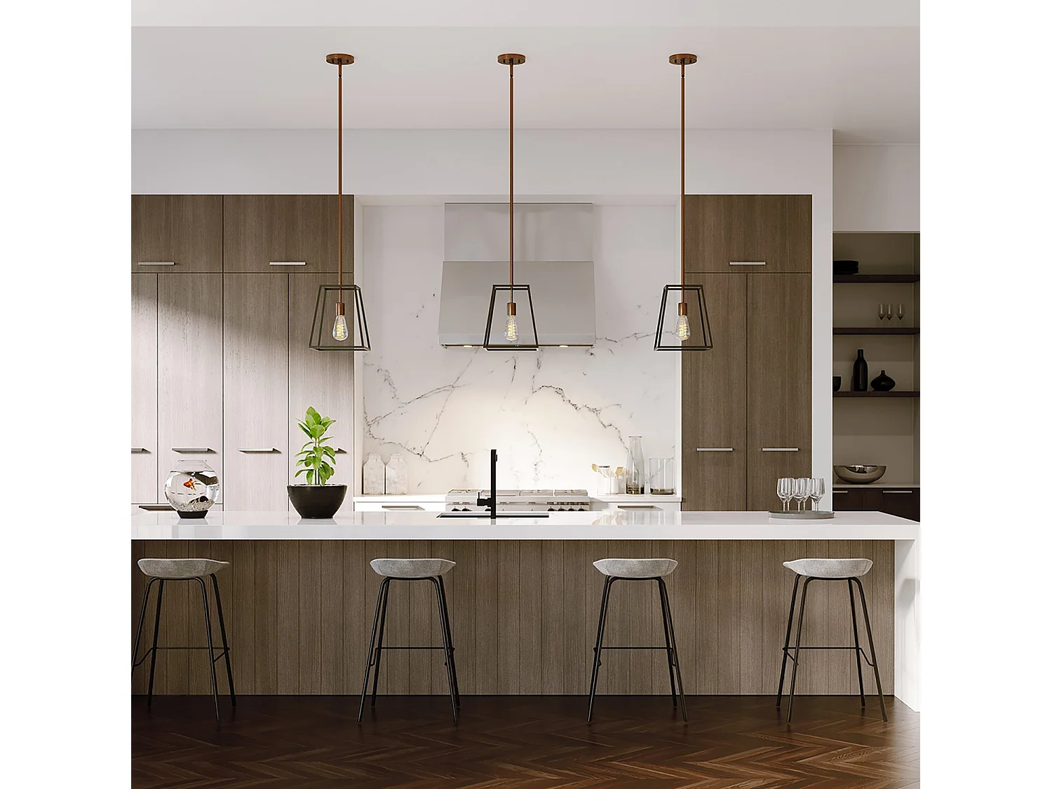 Elstead Fulton - Sospensione a soffitto a 1 luce Bronzo, E27