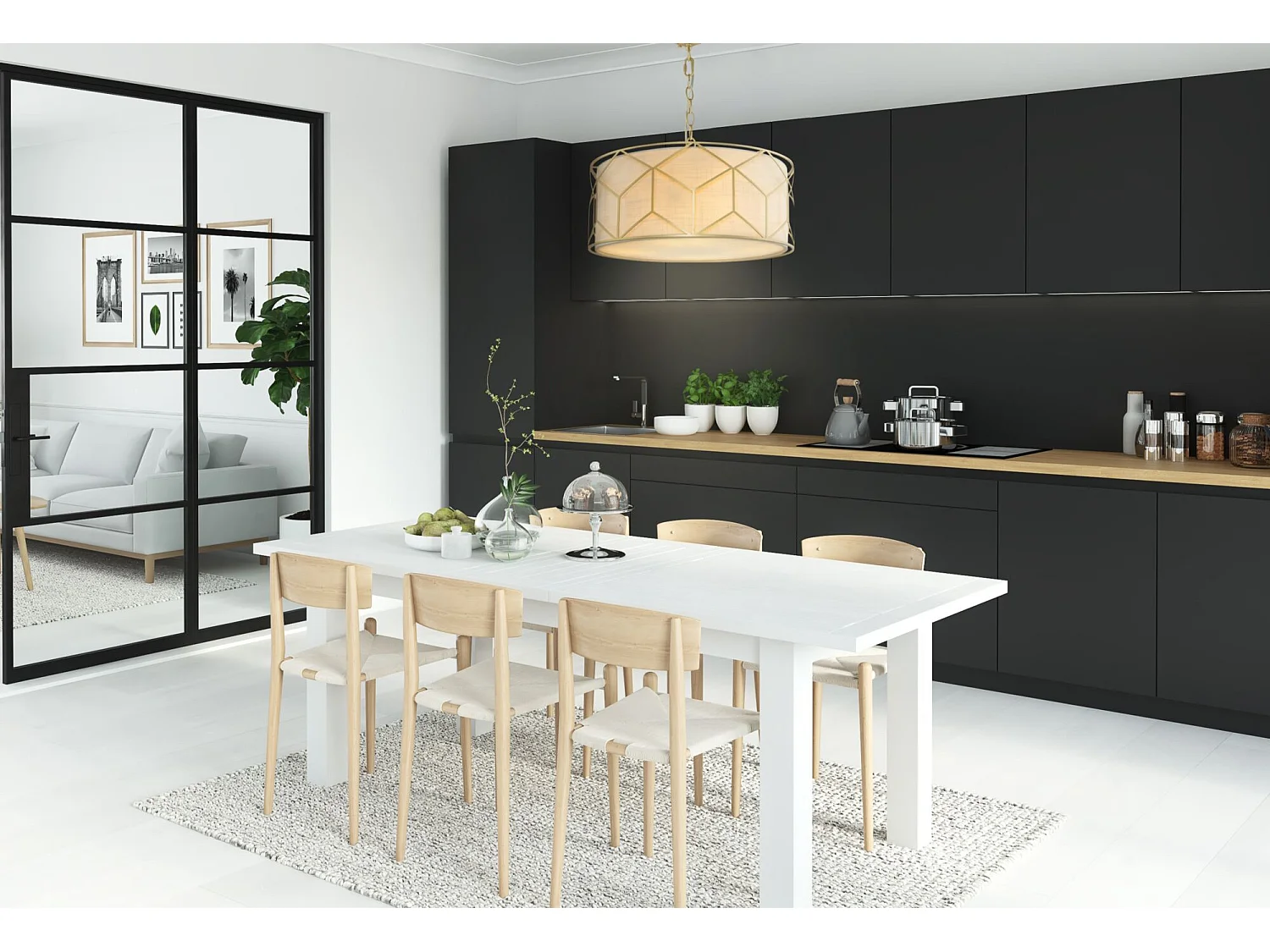 Maytoni Messina Klassische Messina 4 licht Gold Pendelleuchte Stoffschirm