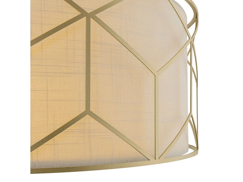 Maytoni Messina Klassische Messina 4 licht Gold Pendelleuchte Stoffschirm