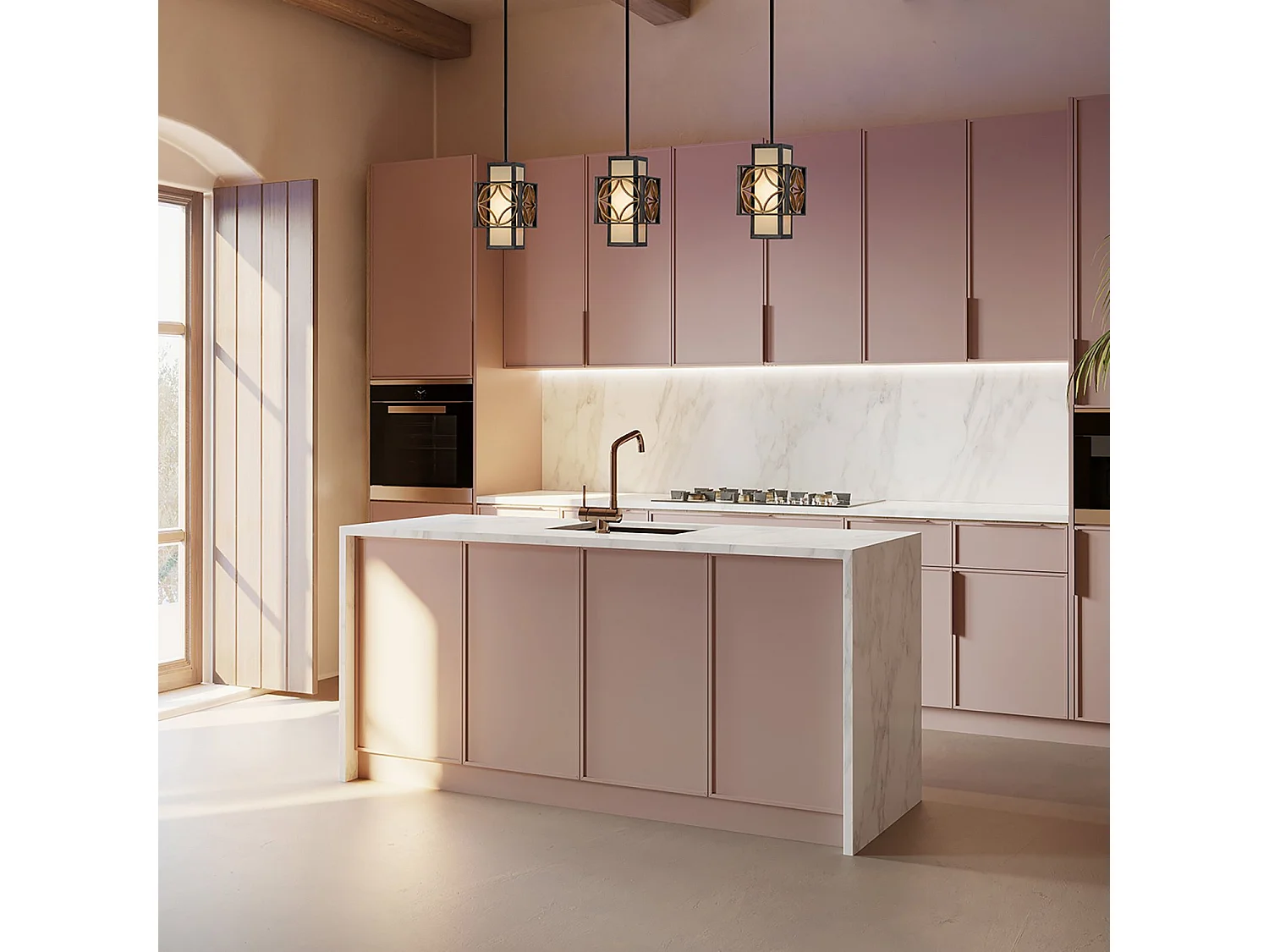 Elstead Remy - 1 Lichtdeckenanhänger Gold, Bronze, E27