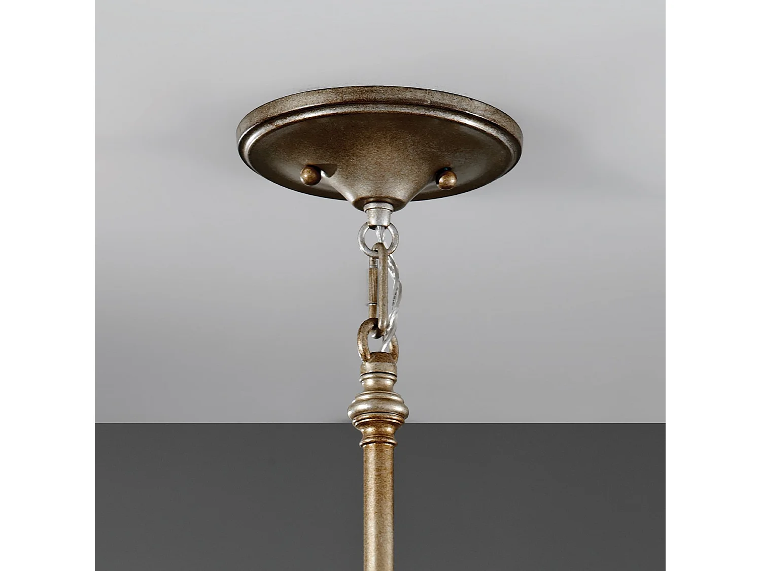 Sospensione Contemporanea Lucia In Acciaio Argento Brunito Cristallo 1 Luce E27