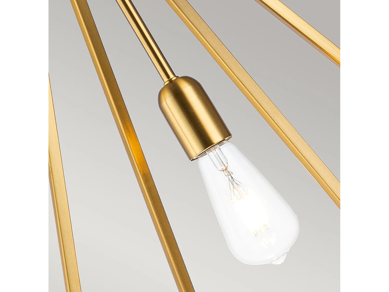 Elstead Feiss Nico Plafonnier suspendu en fil de fer laiton bruni