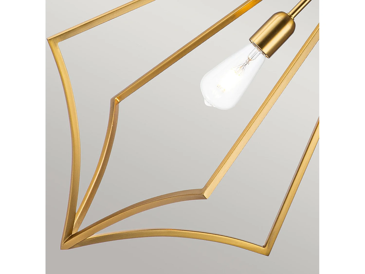 Elstead Feiss Nico Plafonnier suspendu en fil de fer laiton bruni