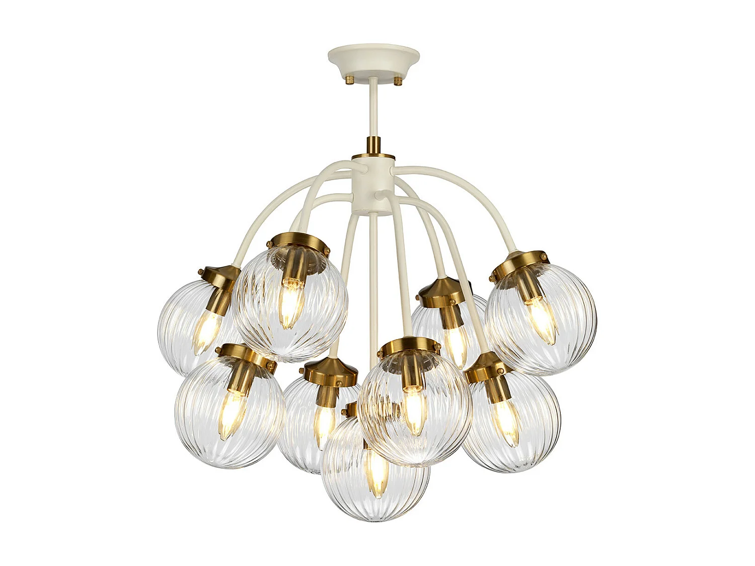 Cosmos 9 lampade a sospensione a forma di globo in vetro