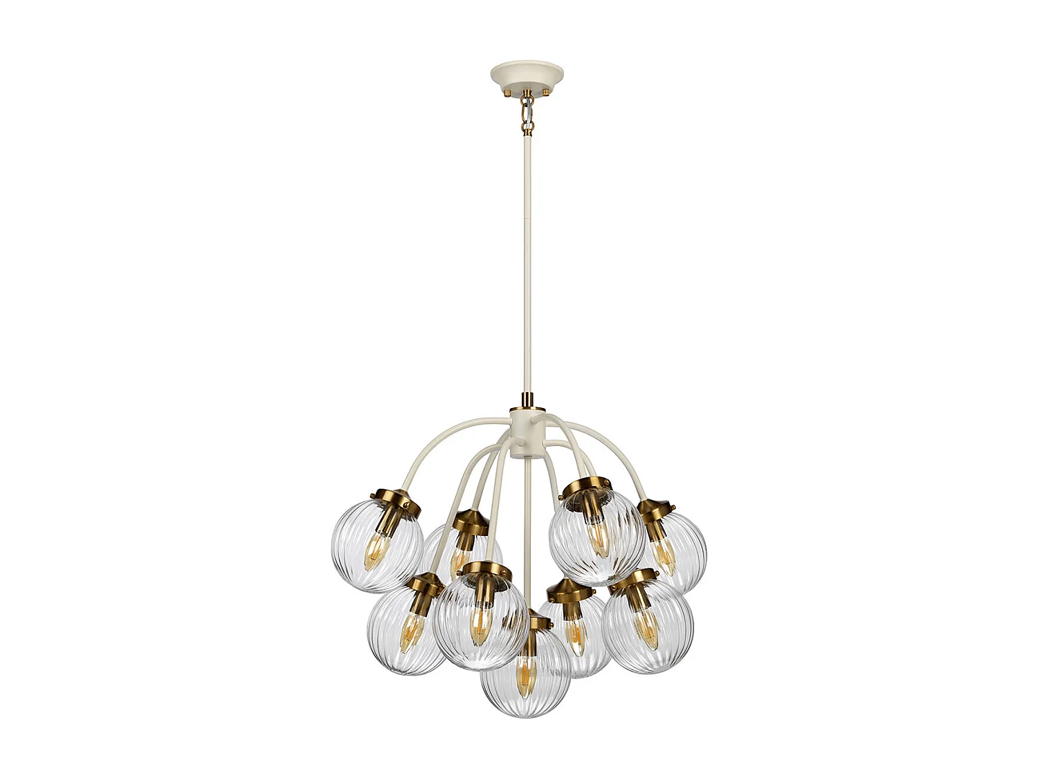 Cosmos 9 lampade a sospensione a forma di globo in vetro