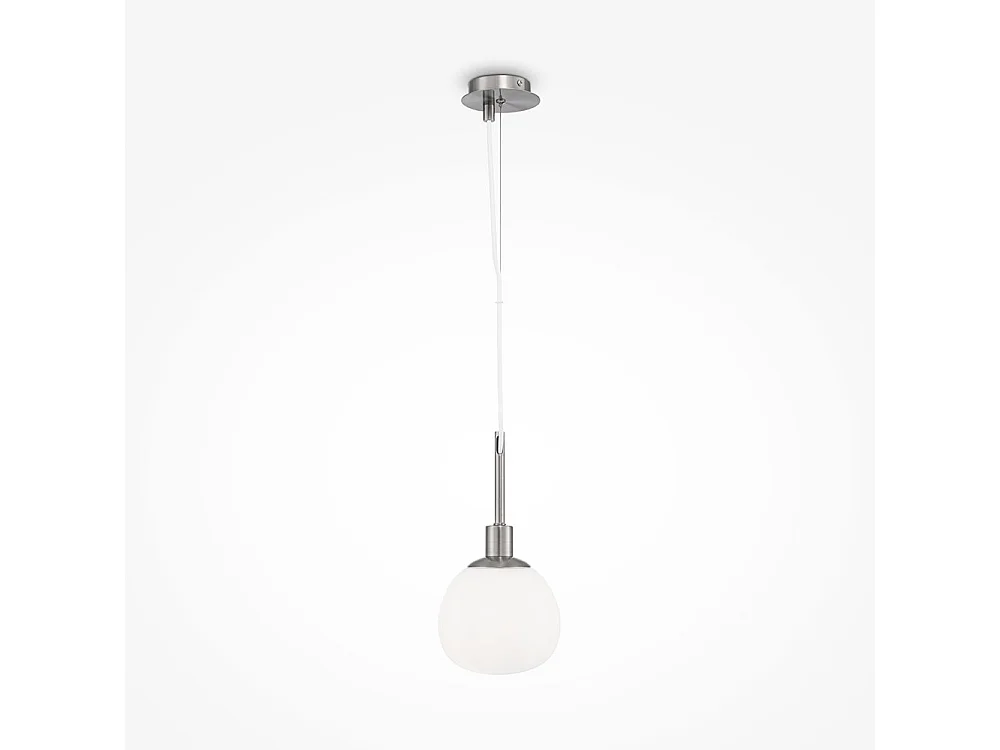 Erich Globe Lámpara Colgante de Techo Níquel, 1 Luz, E14