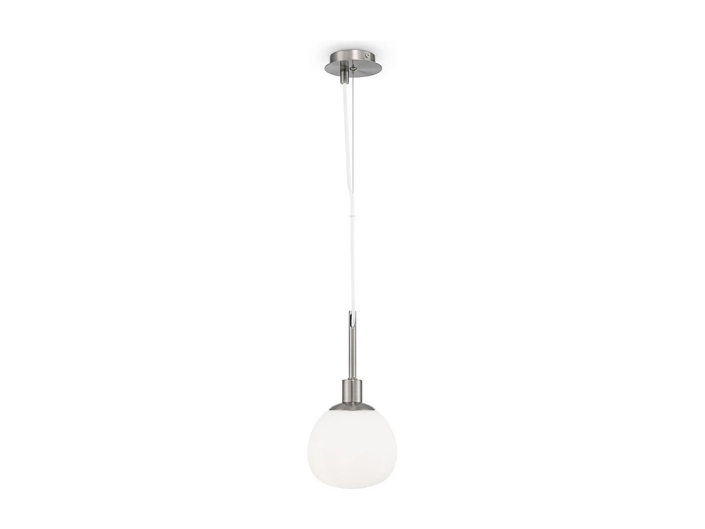 Erich Lampada a Sospensione Globe da Soffitto Nichel, 1 Luce, E14