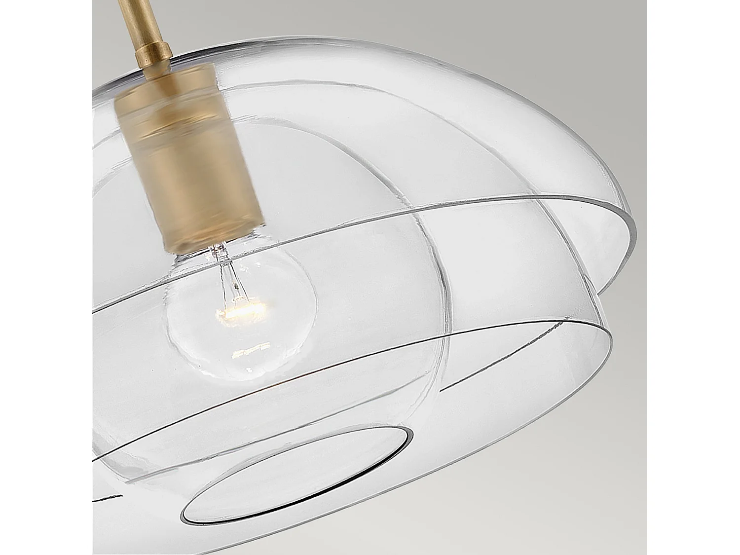 Elstead Hinkley Lotus Dome Pendant Plafonnier Héritage Laiton