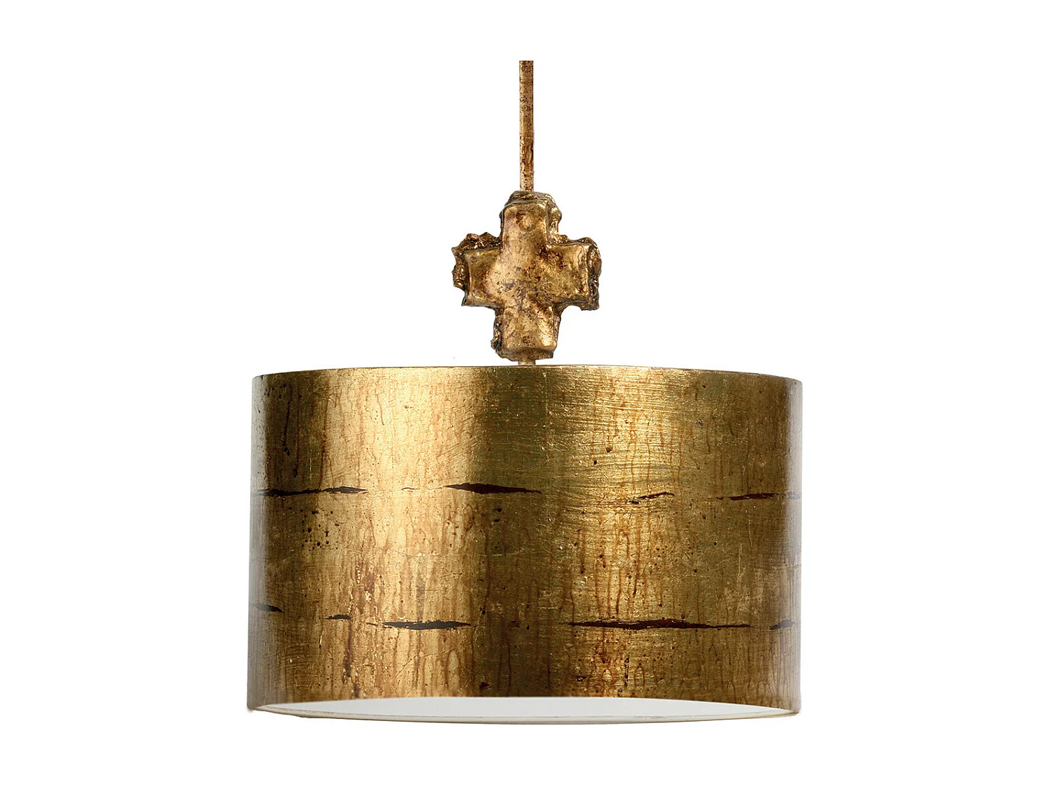 Elstead Fragment - 1 leichter runder großer Deckenanhänger im Alter von Gold, E27